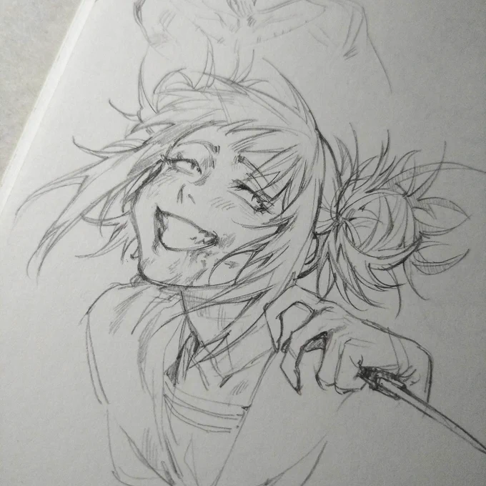 I like how Himiko turned out in this sketch
🔪🩸
красотка 