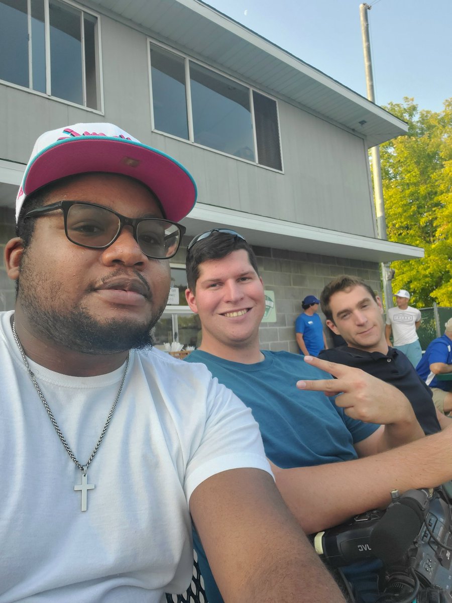 _Da_pistol's tweet photo. Some local media folks at Memorial Field. Up to no good. 
Hey @NateBrownSports , smile! https://t.co/sEVBRMKvDf