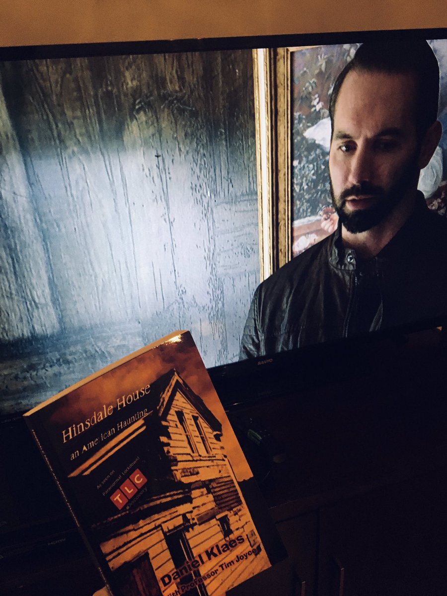 Just finished this book by @danklaes about Hinsdale House! What a creepy history! Naturally, I then had to go and re-watch the episode with @NickGroff_ and @KatrinaWeidman investigating @hinsdalehaunt #paranormallockdown #hinsdalehouse
