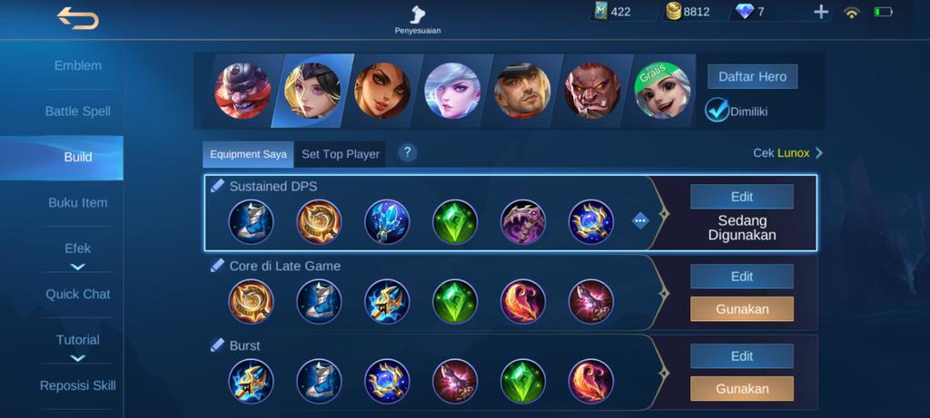 sofyanmoeslim's tweet photo. @MobileLegendsOL Name : ZedenK
Id : 175841945 (2906) 
For lunox burst, i'd pretty recommend this item; for boots demon boots coz we all know that lunox is mana base hero , so! she better have mana regen item that given her a mana regen. https://t.co/81yAuVlXee