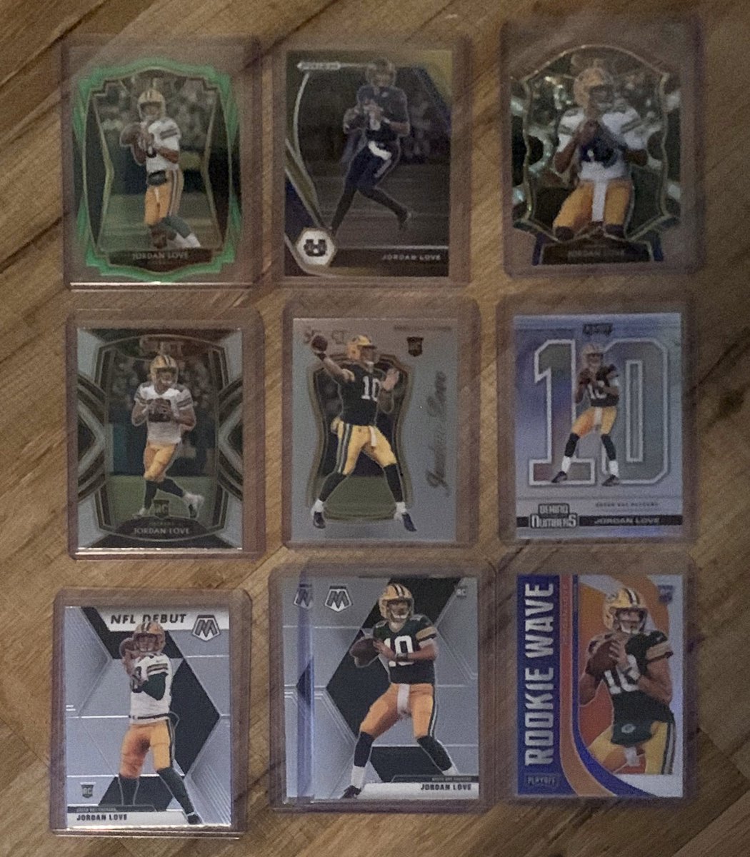 J O R D A N   L O V E #Packers #QB #UtahState 

Gold Draft Picks /5
Select Green Prizm Premiere Level
Select Tri-Color Prizm 
Behind The Numbers Prizm
Rookie Wave Prizm
Select Insert & Club Level
2020 Mosaic & NFL Debut

@sports_sell @HobbyConnector @Hobby_Connect @CardPurchaser https://t.co/uZTz5Fh5PV