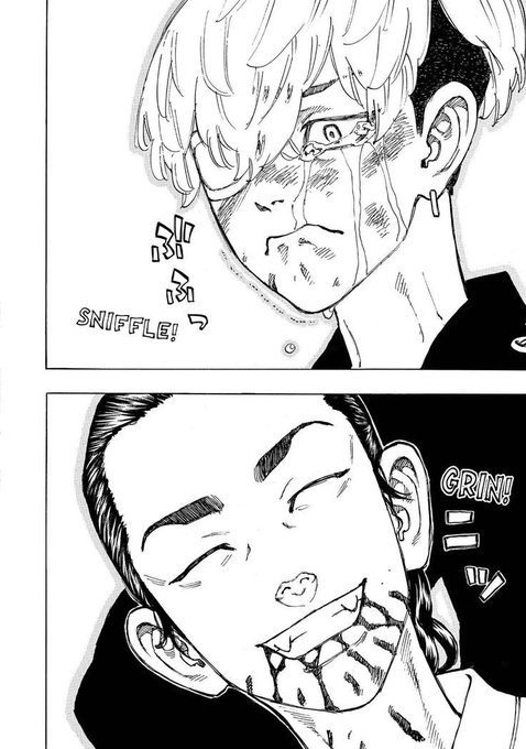 I just want baji and chifuyu to meet in another life or someone made a fan fic of the two of them they are the only one I cried the most in all the manga I read...Actually everyone who died in tokyo revengers hits different 