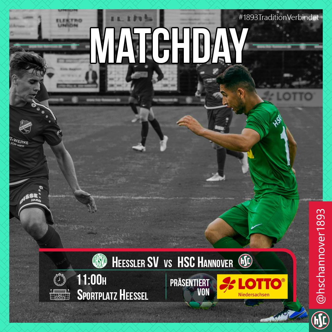 ⚽️ Heesseler SV vs. HSC Hannover ⚽️
🏆 Freundschaftsspiel
🏟️ Sportplatz Heeßel
🕑 11:00 Uhr
Schiedsrichtergespann:
👮 Nils-René Voigt
🚩 Johannes Häufler, Aaron Sebastian Richter

* Das Spiel wird präsentiert von Lotto Niedersachsen *
⠀
#1893TraditionVerbindet
#HSCHannover
