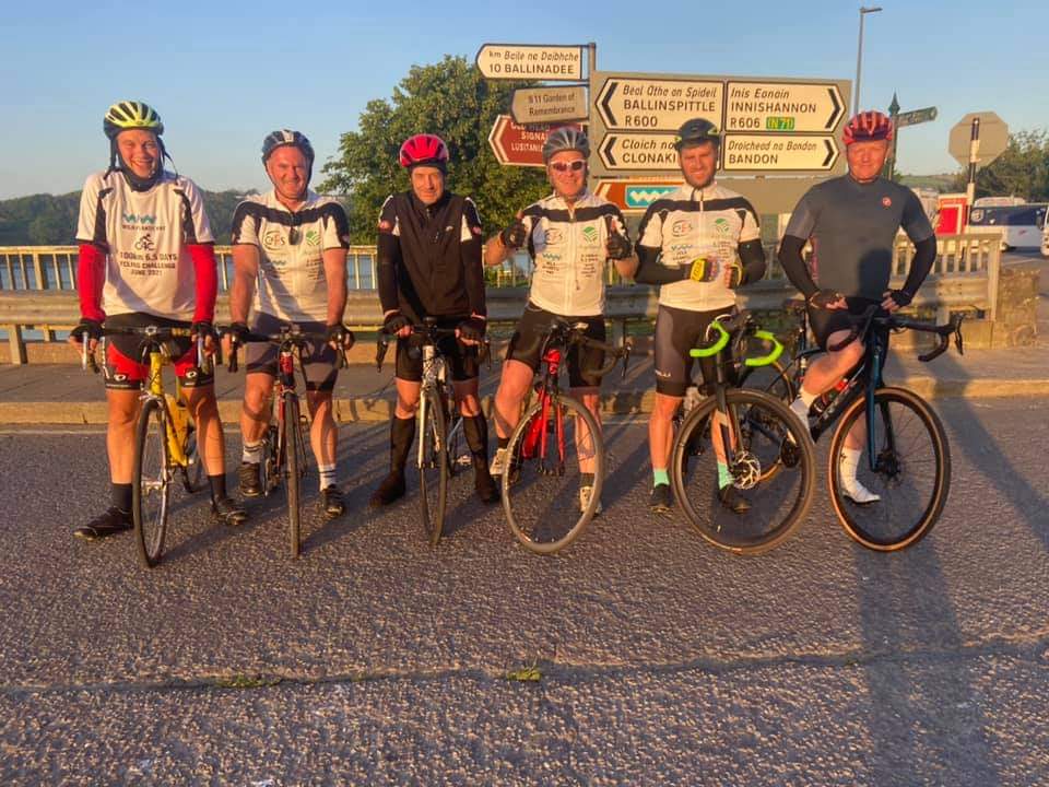 The <a href="/ultracyclists/">The Ultra Cyclists</a> hitting the <a href="/wildatlanticway/">Wild Atlantic Way</a> in Kinsale this morning at 6am raising funds and awareness for mental health and physical well-being. To Donate: gofund.me/ab8ad0cd <a href="/MacranaFeirme/">Macra na Feirme</a> <a href="/MakeTheMoove/">Make the Moove</a> <a href="/mindspacemayo/">Mindspace Mayo</a> <a href="/Turn2me/">Turn2Me</a> #WAWultracycle21 #mentalhealth