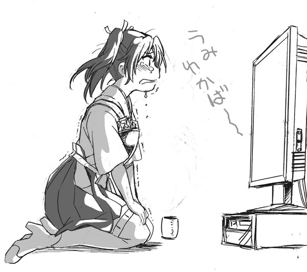 #艦これ 
在りし日の自分を何回も再生して泣いてる瑞鶴。 