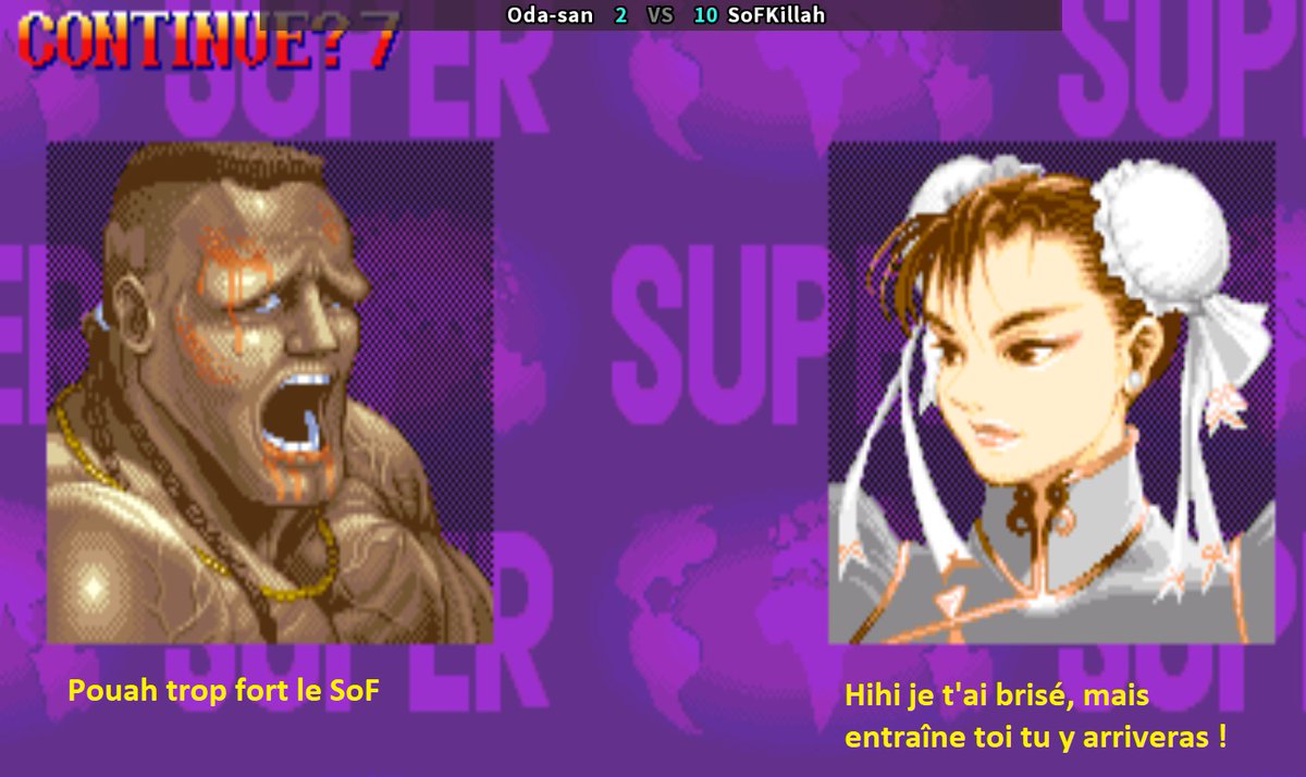 sofkiller's tweet image. Résultat de la lutte acharnée contre Odasaan l'ancien champion du versus fighting #versusfighting
