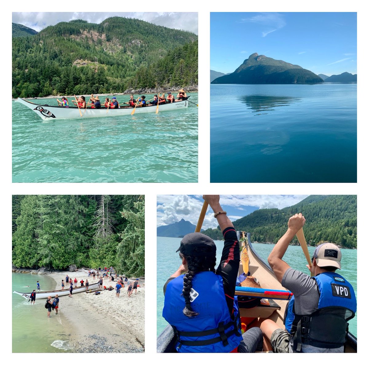 ChiefVicPD's tweet image. What a beautiful day! ☀️☀️☀️Lots of paddling, amazing sites, singing and tons of laughs! So grateful to be on this journey. #westcoast #pullingtogether ⁦@VancouverPD⁩ ⁦@VanPoliceFnd⁩ ⁦@VPDCadets⁩