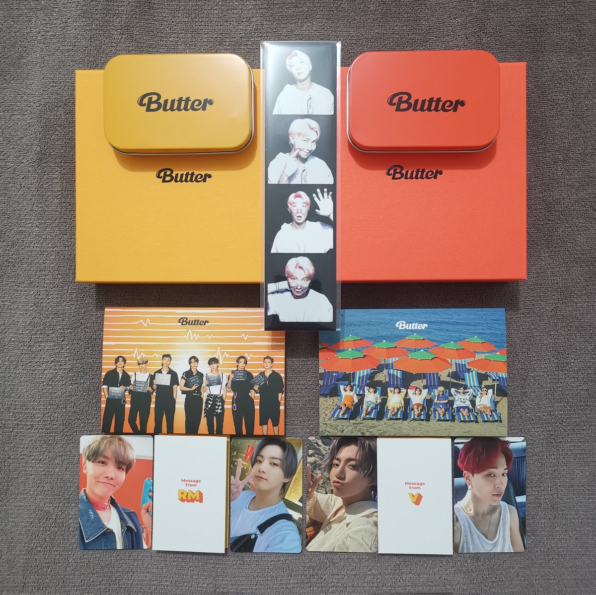 Thank you <a href="/sodoyou_kr/">sodoyou kr</a> for sending these over so quickly 💜 Love my pulls for the Butter album sets 😍