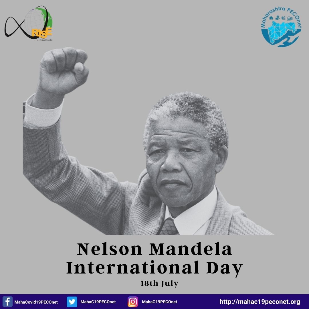 MahaC19PECOnet's tweet photo. Join us to celebrate #MandelaDay, the idea that each individual has the power to transform the world, the ability to make an impact.
#MandelaDay #RISEinfinityf #MahaPecoNet
@UNICEFIndia @RISEInfinityF @ACFM_Official @tpm_ngo @LifeTrustNGO @karonshaiva @nvcmenon @YkabirYusuf https://t.co/JhpzplhWDc