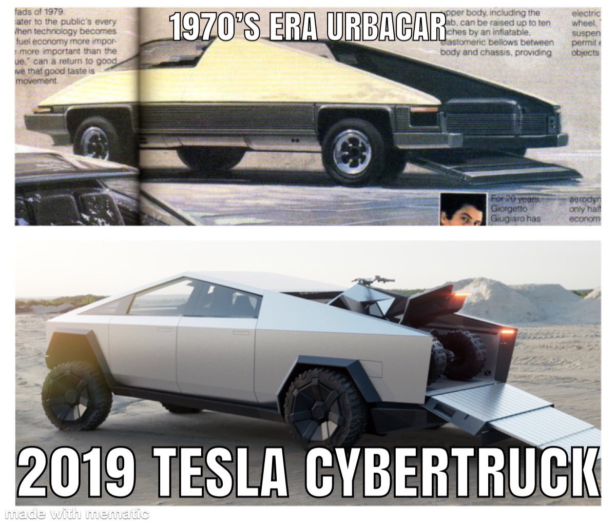 Really futuristic design? #Tesla #Cybertruck