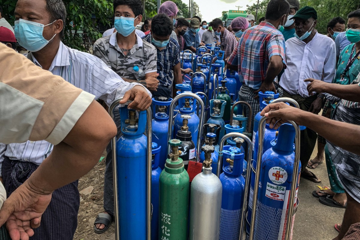 Reaproy's tweet photo. #Myanmar military junta does nothing to stop #Covid19 wave that is killing people left and right in #Yangon &amp; other cities &amp; towns across #Burma. Horrific situation, astutely explained with compassion by @marypcallahan in @asiatimesonline #SaveMyanmar @hrw https://t.co/oMVR54MQUP https://t.co/1ypb6rr0nZ