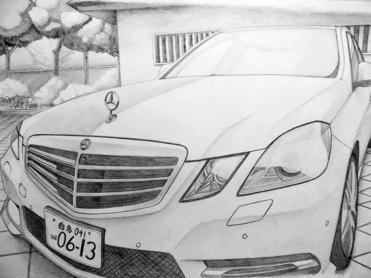 How To Draw A Mercedes Benz Car - How to draw a car easy [2022] - YouTube
