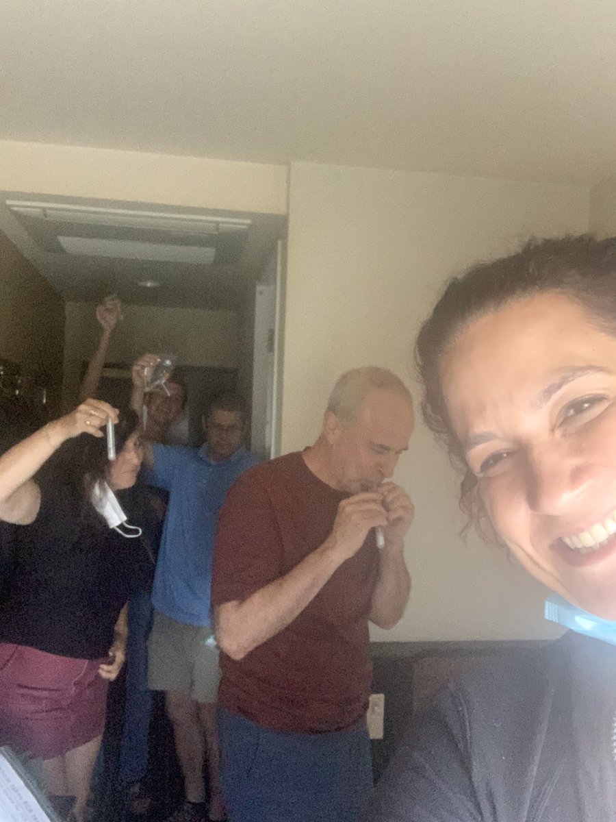 Covid spit testing in quarantine. Someday after filling out form after form then taking covid test after covid test we’ll get to reporting on the #pandemicolympics! NPR team <a href="/Radioactive22/">Mandalit del Barco</a> <a href="/rdlewis/">Russell Lewis</a> <a href="/merritk/">Merrit Kennedy</a> @TomGoldmanNPR