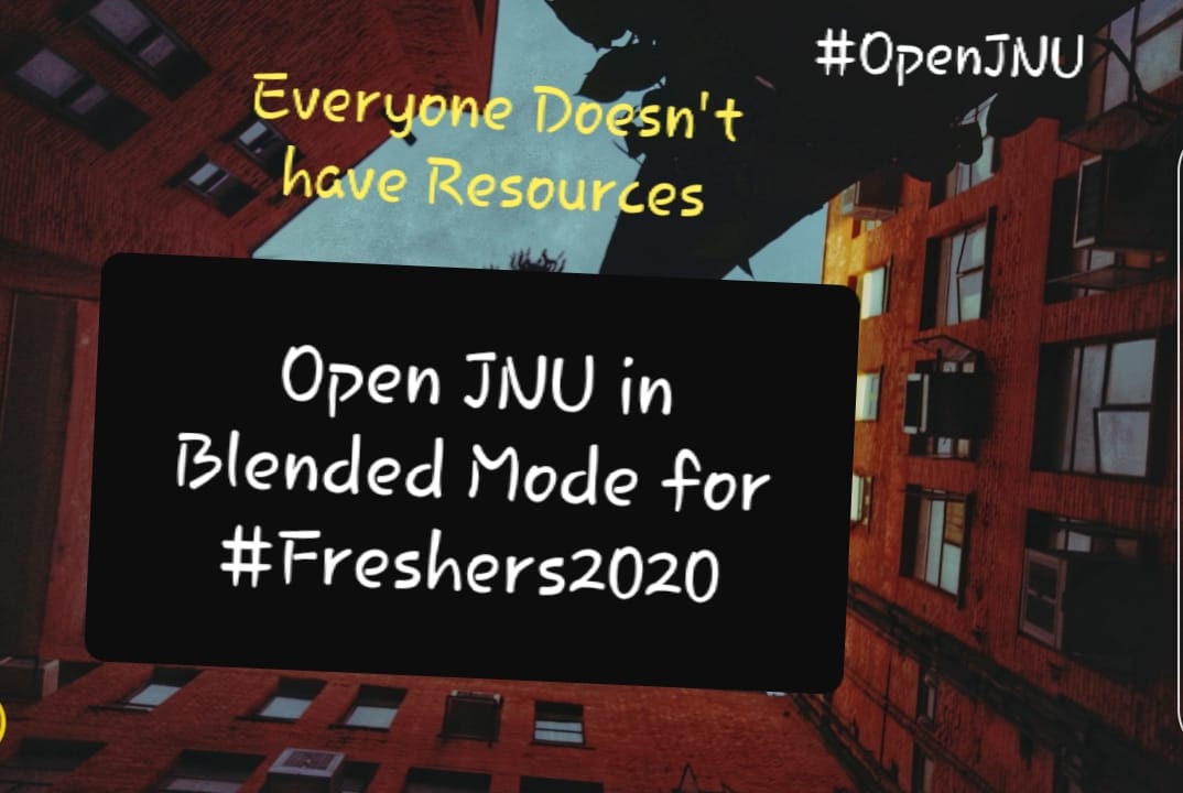 JnuOpen's tweet photo. Our Education can't be your COVID joke. I request you to please #stop_digital_divide and #OpenJNU @mamidala90 .How can tourist sites be more important than education ?#close_manali_lonavala_open_universities #care_student_mental_health @ugc_india @ArvindKejriwal @EduMinOfIndia https://t.co/rq1UKOAYKM