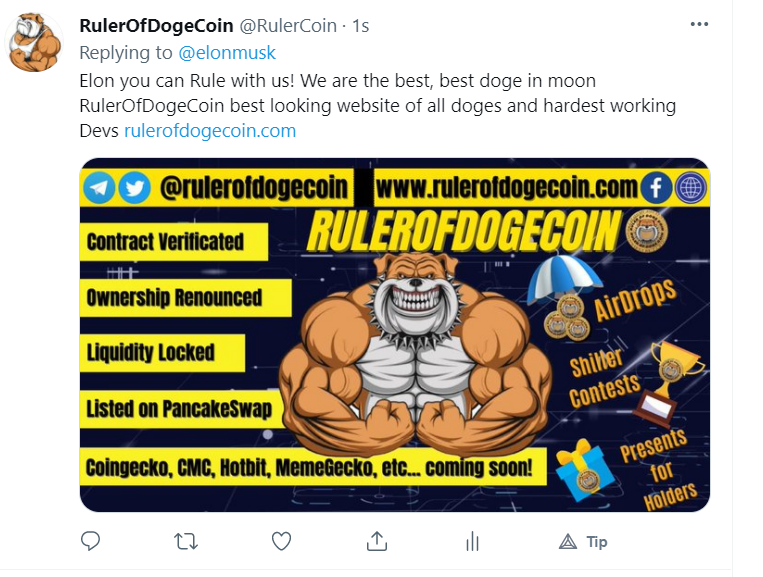 RulerCoin's tweet photo. Ruler to ruler https://t.co/zUmipnL52T