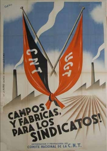 Tal dia com avui al 1936,elCop d'Estat feixista va ser aturat pel poble en armes. La classe treballadora organitzada en la CNT-FAI i la UGT van prendre les armes i al dia següent van iniciar la Revolució Social,muntant columnes milicianes antifeixistes i colectivitzant l'economia