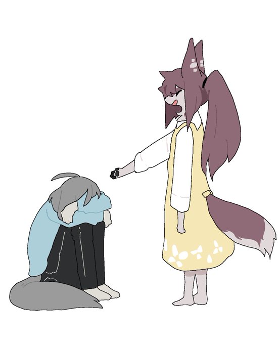 「ears down fox tail」 illustration images(Latest)