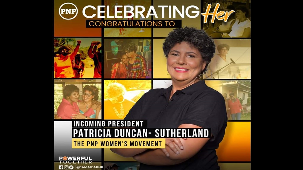 Duncan Sutherland is the new PNP Women's Movement President