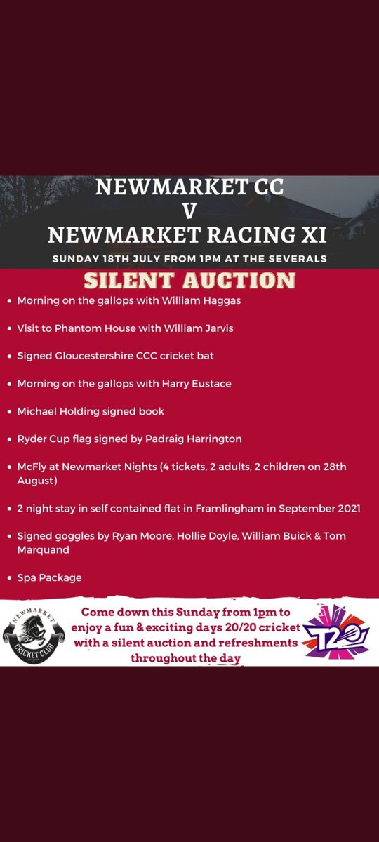 swanfrog10's tweet photo. Great day ahead at the Severals. Some quality cricket, refreshments, a silent auction and some perfect weather to enjoy a relaxed afternoon with the family, come down and support @newmarket_cc @NKTJournal @LoveNewmarket @NewmarketFestvl #severals #upthestampede https://t.co/B62QhvpSki