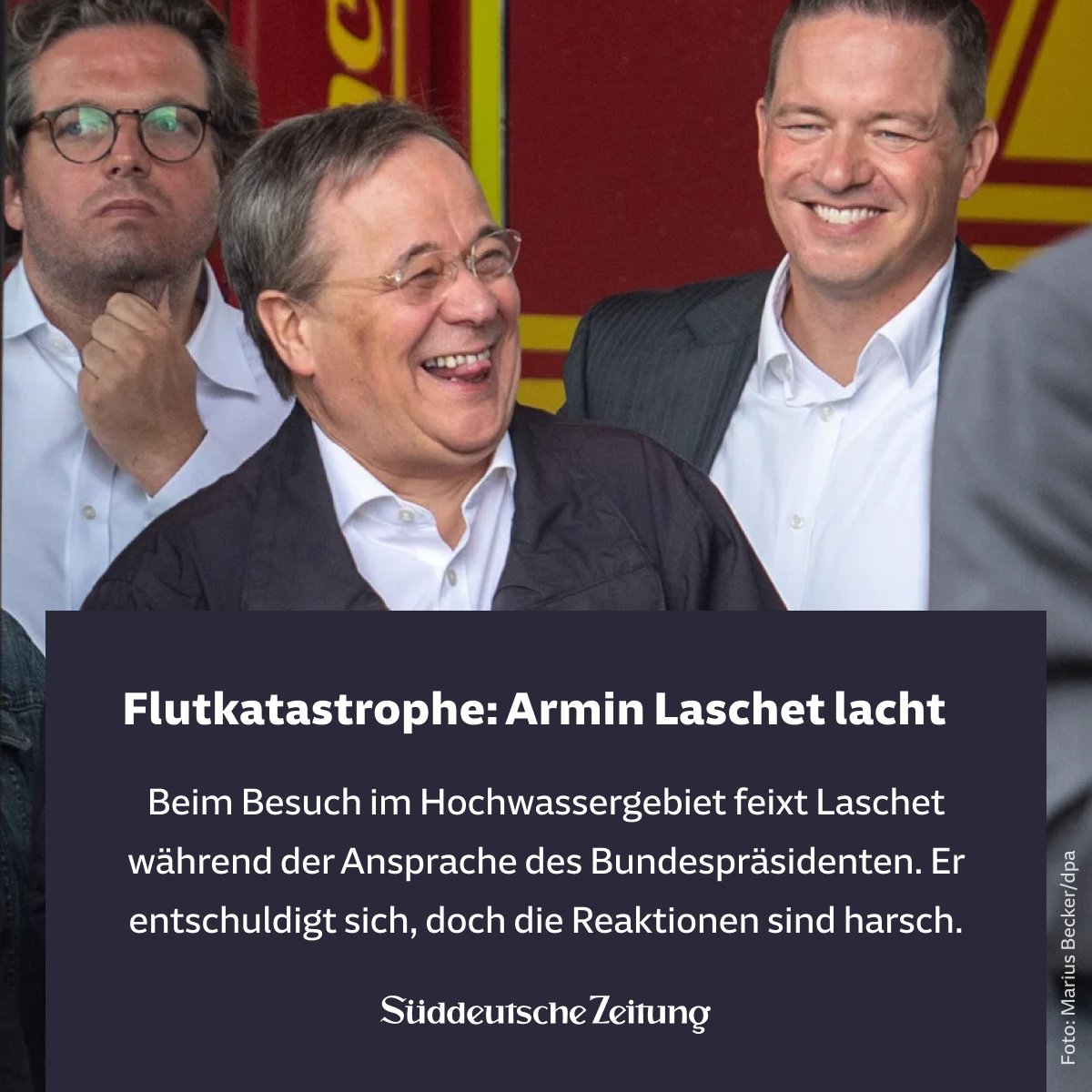 Süddeutsche Zeitung on Twitter: "Auf Twitter trendete zwischenzeitlich der  Hashtag #Laschetlacht. Der Pianist Igor Levit sprach von "würdelosem  Verhalten". Der frühere Vorsitzende des Deutschen Ethikrates, Peter  Dabrock, kritisierte "Pietätlosigkeit ...