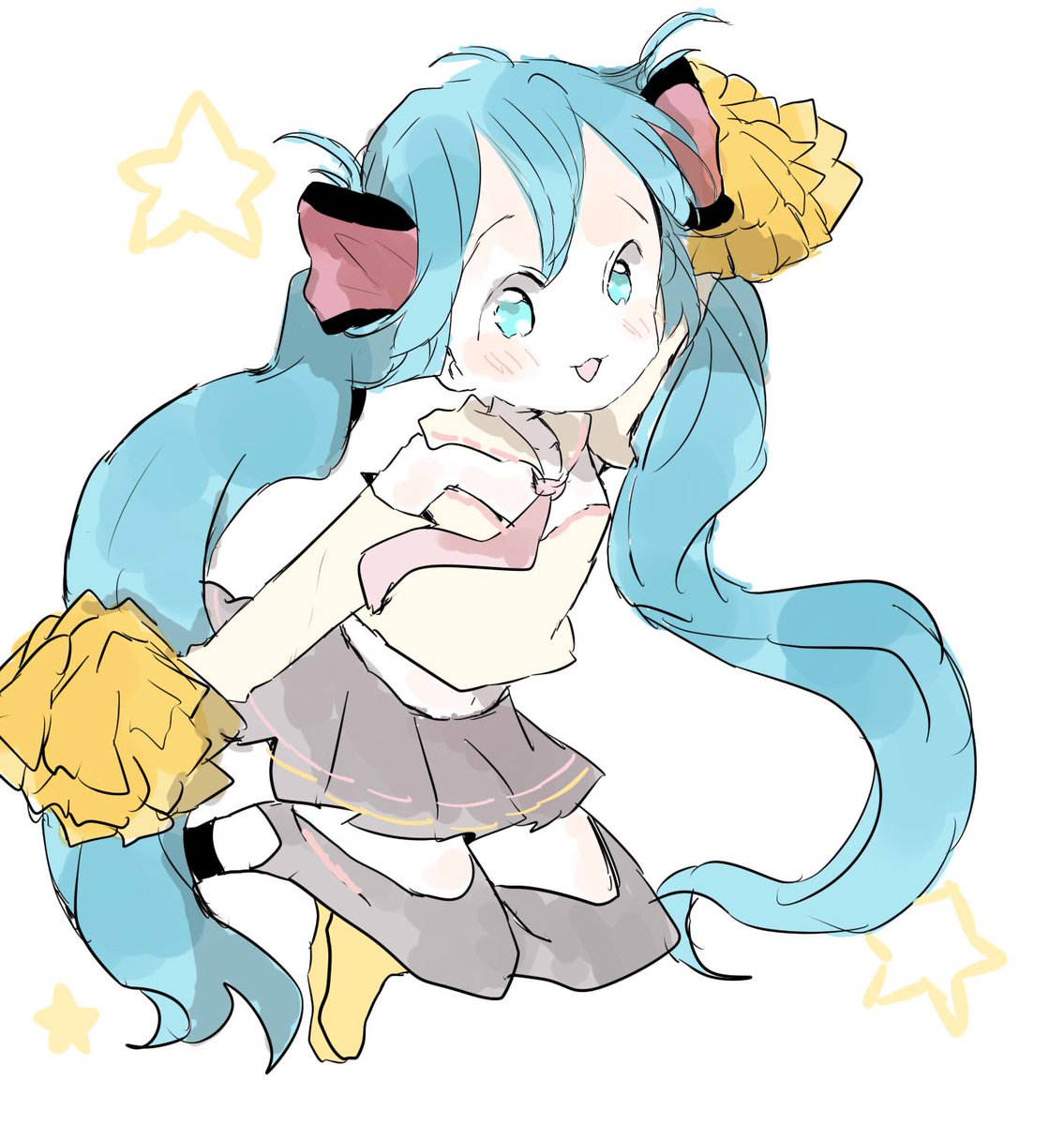 初音ミク 「CHEERFULミク 」|sakiのイラスト