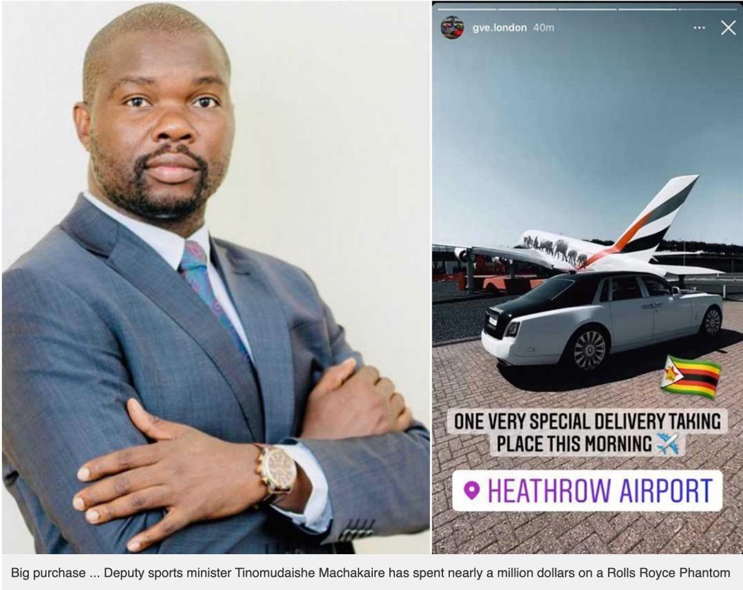 TembaMliswa's tweet photo. Dep Minister Machakaire is a businessman par excellence and is transparent, paying taxes and all. We should not rush to denigrate someone for their taste. As long everything is done above board. We should see and support more rich black people. https://t.co/YvEOqXVbZg