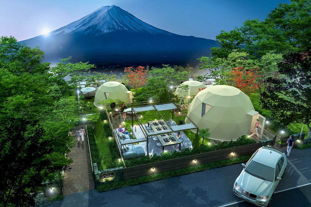 fashionpressnet's tweet photo. 全室“富士山ビュー”山中湖近くにグランピング施設「ル・ニド」プライベート空間で楽しむ絶景BBQ - https://t.co/17L61FJGXk https://t.co/k7pp6YyeXc