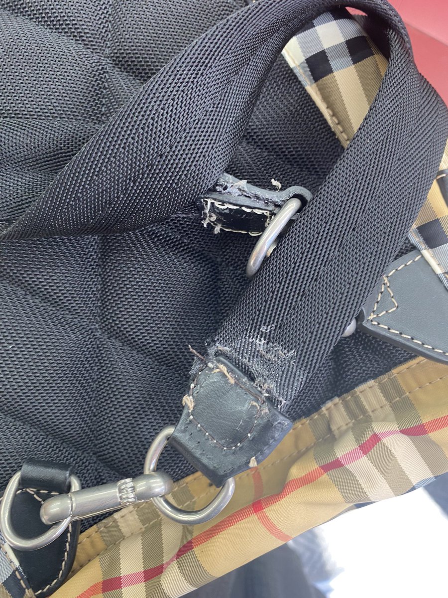 Liucijaaa's tweet photo. Atrocious service.I am gobsmacked, that you hire employees who absolutely destroy people’s valuables. How dare you hand brand new item back in such a state! Explain this!!!
if you value your items, do NOT ever use Timpsons. @JamesTCobbler @CobblerCare #timpsons https://t.co/xgnK2NCcr4