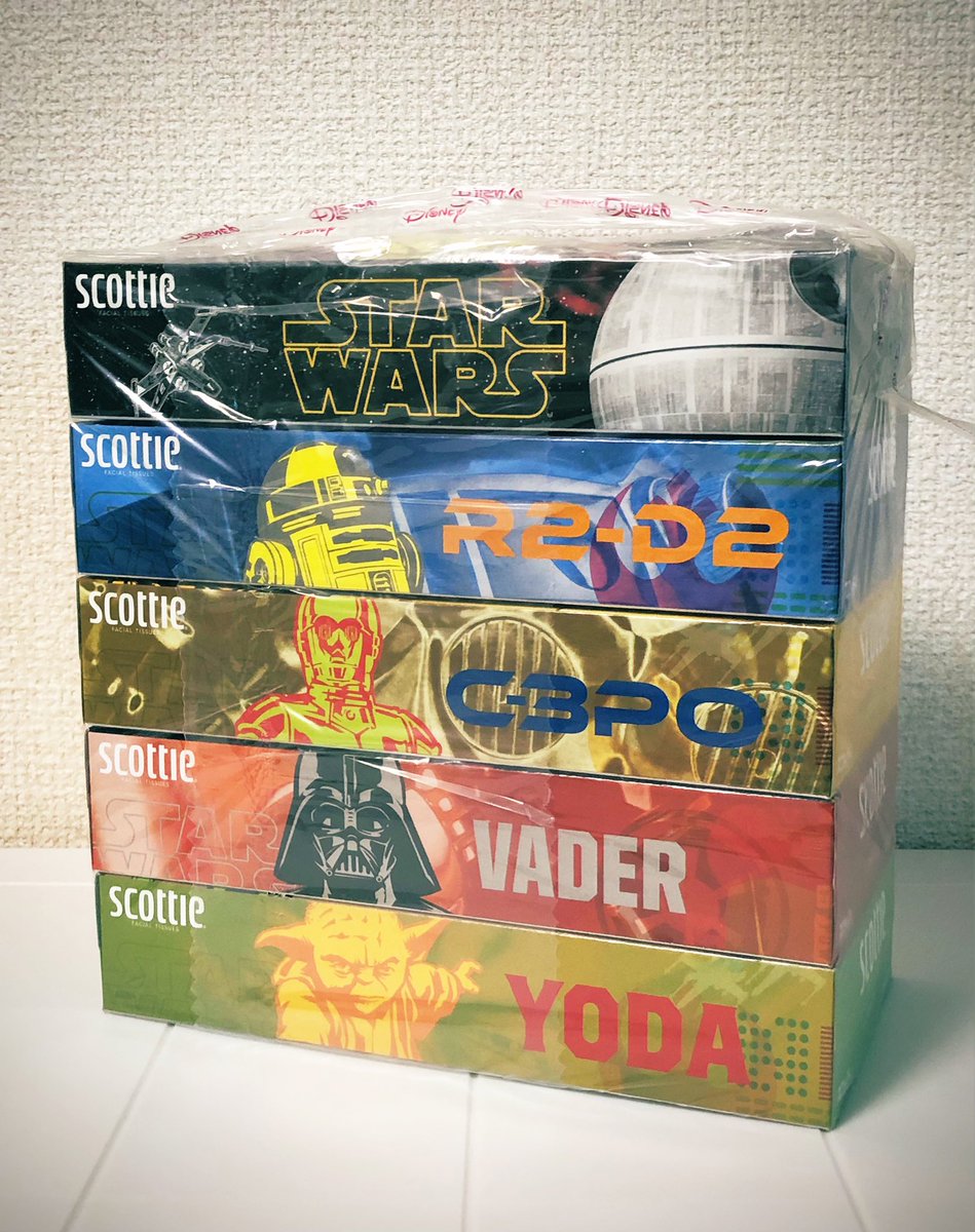 KMarin8888's tweet photo. 数年前イオンで購入したSTARWARSの箱ティッシュ。
ずっと取っておいたけど、そろそろ使っちゃおう。
(もう1セット、ストックある。)
#Boxtissue https://t.co/e2UWsreHLK