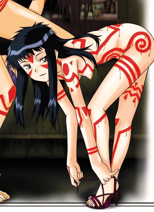 紋章女子すき😊>RT
#南海奇皇 #ネオランガ #紋章 #淫紋 