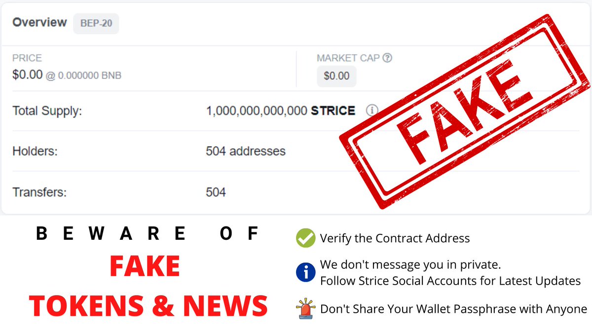 TokenStrice's tweet photo. Buy STRICE only from our Official Page - https://t.co/P0jq412u8K (Open in TrustWallet - DApps Browser)

Strice Contract Address:   
0x329c5bcCCe372146F5b8d52FecAD7166F924D353

#Strice #Airdrop #Airdrops #cryptocurrency #cryptocurrency #BinanceSmartChain #Binance https://t.co/itn1g4qaMk