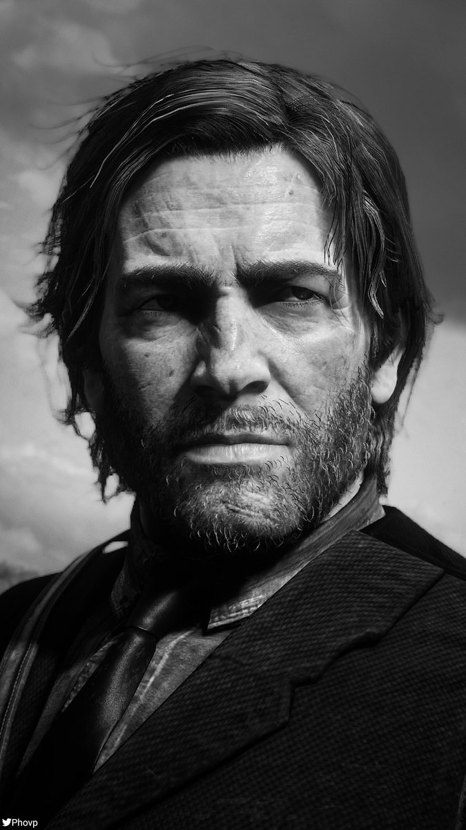 Phovp's tweet photo. #RedDeadRedemtion2 
.
Portrait B&amp;W https://t.co/3AFZD2HNz6