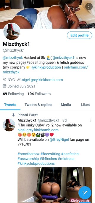 @JaxPromos1 Follow my new Twitter page for updates  @mizzthyck1 https://t.co/Nkv7zNL8gd<a class="tags" target="_blank" title="On Twitter" href="/?out=eyJ0eXAiOiJKV1QiLCJhbGciOiJIUzUxMiJ9.eyJpYXQiOjE3MjIxMjIxNTAsImlzcyI6InR3cG9ybnN0YXJzLmNvbSIsIm5iZiI6MTcyMjEyMjE1MCwiZXhwIjoxNzUzNjU4MTUwLCJyZWRpcmVjdF91cmwiOiJodHRwczovL3R3aXR0ZXIuY29tL0pheFByb21vczEifQ.g6pj3dGMECJsUIjfy0M48bvW2Z8P2bx0xUfODZE1YaFHfnerwBYLkFccCOMMTmMkGtMIULE3OpYd2FmBcMYohQ">@JaxPromos1</a><a href="/tag/model"class="tags"><span>#model</span></a><a href="/tag/assworship"class="tags"><span>#assworship</span></a><a href="/tag/bbw"class="tags"><span>#bbw</span></a><a href="/tag/54inches"class="tags"><span>#54inches</span></a><a href="/tag/therealmiz"class="tags"><span>#therealmiz</span></a>