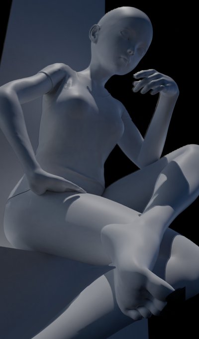 覚書:新しい事をやろうと思って描いた一枚。1.ライティング2.テクスチャ3.顔
以上3つを大きく変更をかけました。ライティングは3Dモデルいい感じにライティングして輝度とオーバーレイで合成肌はべた塗りでベースを描いて調整
服はジャケットが奇跡的に同じのメルカリで500円で買ってたので→ 