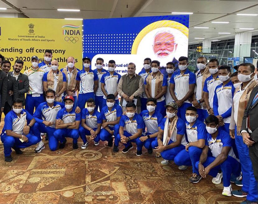 bhaskarzj's tweet photo. Best wishes to #TeamIndia for #TokyoOlympics 
#HindustaniWay 
#Cheer4India https://t.co/iaOApQGmyU