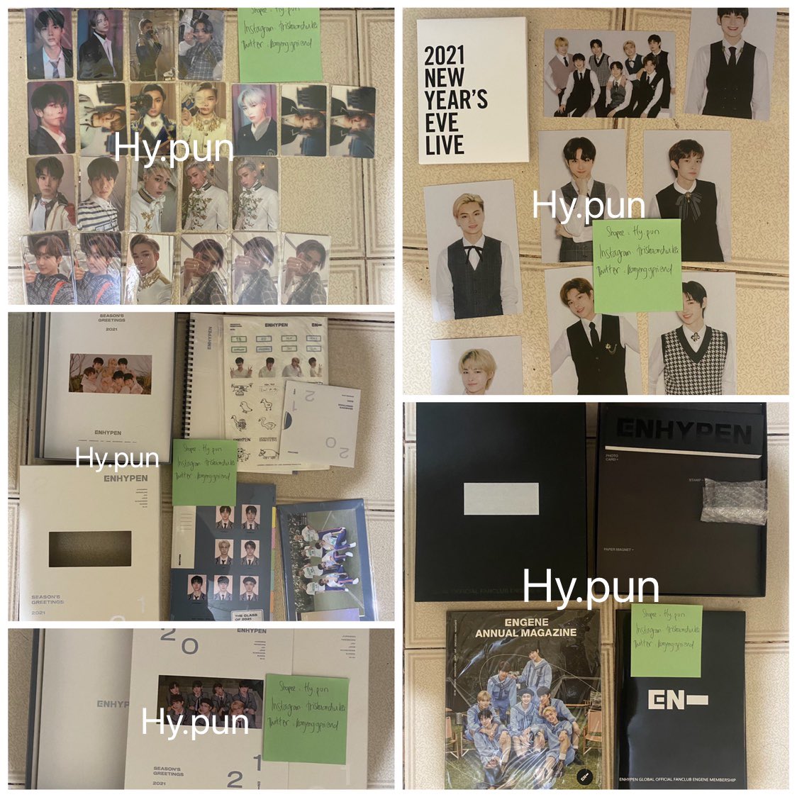 kanjenggfriend's tweet photo. HELP RT PLEASE 🙏

Mau kurangin isi lemari sama butuh uang 

WTS ENHYPEN GFRIEND ALBUM PHOTOCARD SEASON GREETINGS POSTCARD

Dom jakarta
✅ Shopee indonesia : hy.pun 
✅ Shopee international brazil, malaysia, singapore, philipines : triskaandwika https://t.co/d9ueajqGfW
