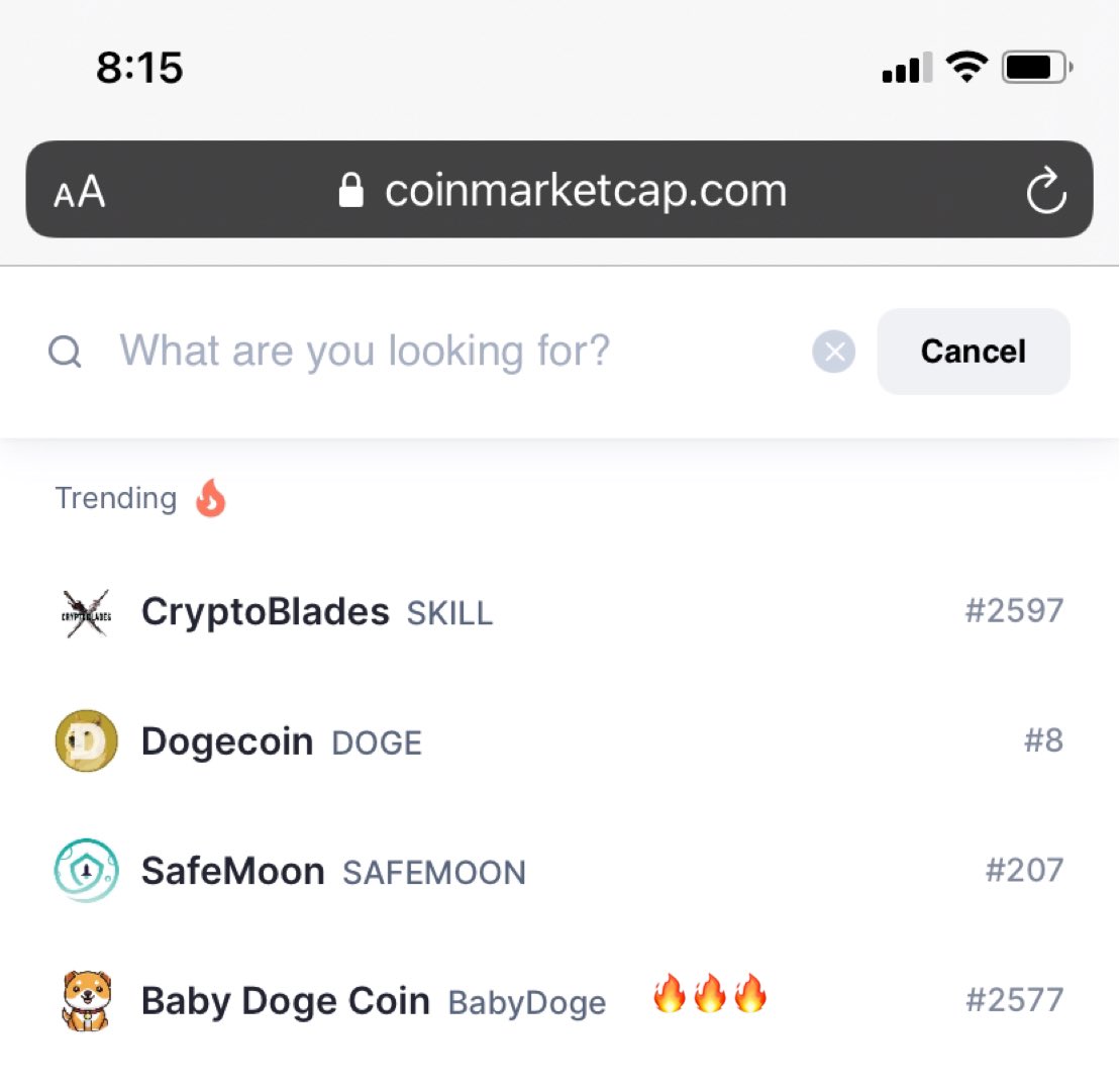 Baby doge coinmarketcap