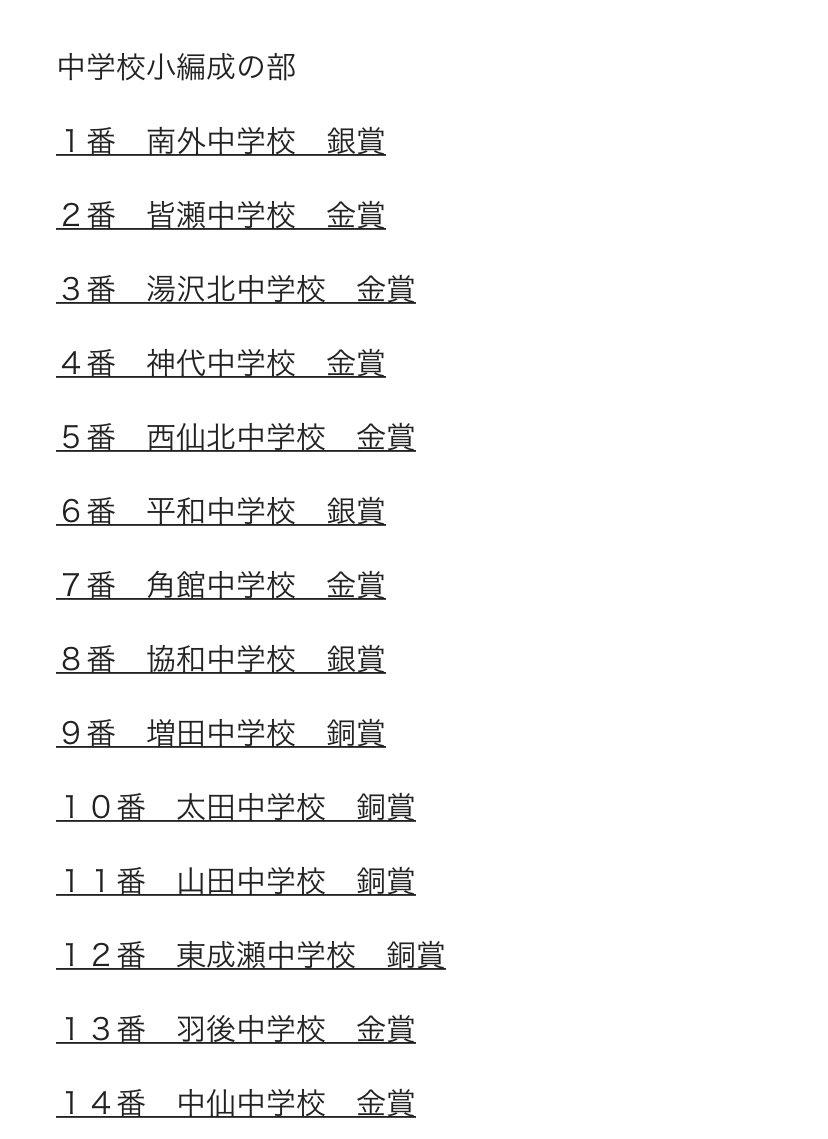 湯沢雄勝吹奏楽連盟 Yuzawaogachi Twitter