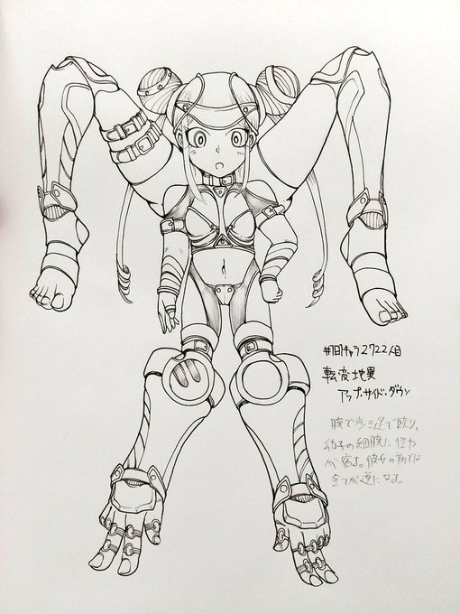 #1日1キャラ 2722人目
転変地異アップ・サイド・ダウン…今日は誕生日なのでパワー系のロリを描きました。今年で24歳ってマ? 