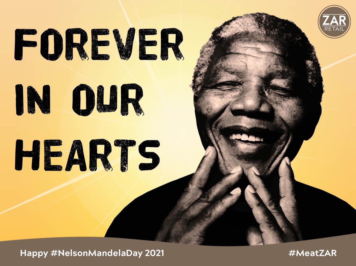 zarretail's tweet photo. On this day we remember one of the greatest human beings to walk the planet. Happy Mandela Day from all of us at ZAR Retail.
#MandelaDay #MeatZAR #lifestyleunlimited #Mzansi #nelsonmandela #southafrica #ubuntu #mandela #azidlekhayanje https://t.co/xKE0LBJacP