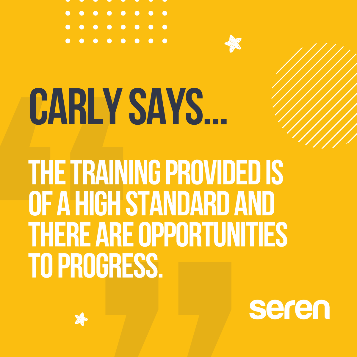 seren_support's tweet photo. We can list a thousand reasons why you’d love working with us at Team Seren, but we’ll let our wonderful employee, Carly, take it from here! ⭐️ 

#teamseren #serensupport #yourcareyourway https://t.co/1isxE3Or1d