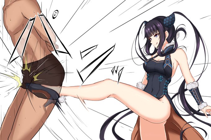 楊貴妃(FGO)に金蹴りされたい絵 