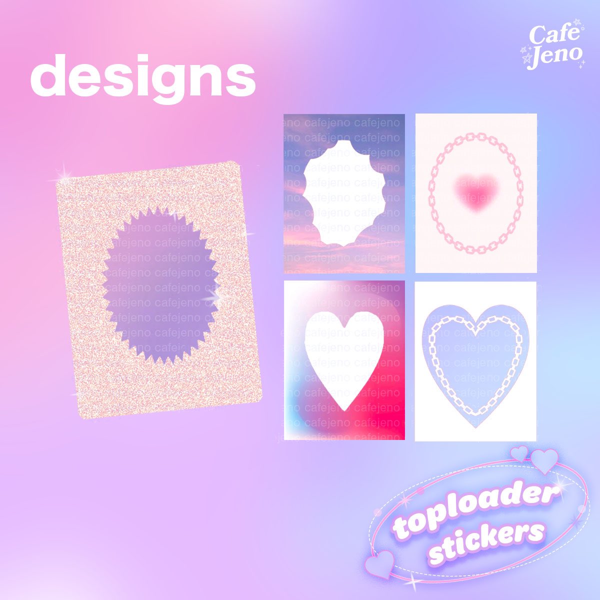 cafejenoph's tweet photo. calling all deco toploader enthusiasts! 📢 

ease yourself up with these cafejeno toploader stickers! 

❕there are too many variations, please put the corresponding codes in the remarks section ❕
link: https://t.co/Du8X0bk2Lo https://t.co/yA2PAeJiSr