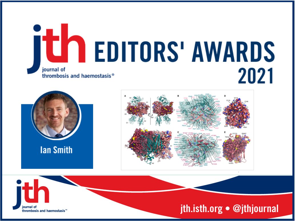 JTHjournal's tweet image. JTH 2021 Editors' @JHMorrissey @DavidLillicrap Award winner: #hemophilia A treatment recFVIII, but unstable. Ian Smith @WWU report crystal structure bioengineered FVIII &amp;amp; N-linked glycans. #glycotime bit.ly/3kh3U8E #ISTHEarlyCareer #ISTH2021 bit.ly/3esZ7Nq