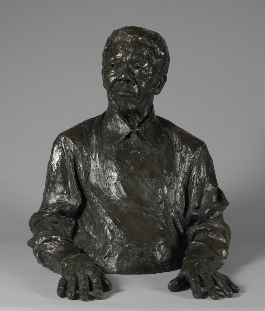 Born #onthisday in 1918, Nelson Mandela was imprisoned for his involvement in the resistance to apartheid. He later became South Africa's first Black head of state. #MandelaDay

📷 Nelson Mandela by Ian Homer Walters, 2008 © National Portrait Gallery, London