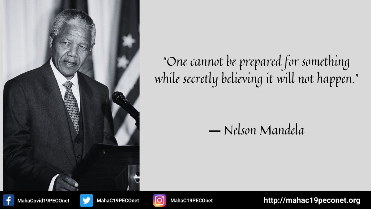MahaC19PECOnet's tweet image. “One cannot be prepared for something while secretly believing it will not happen.” ― #NelsonMandela

Name or tag someone you believe, has the power to change the world. 

#MandelaDay #RISEinfinity #MahaPecoNet

@karonshaiva @VineetSaraiwala @ashuburnwal