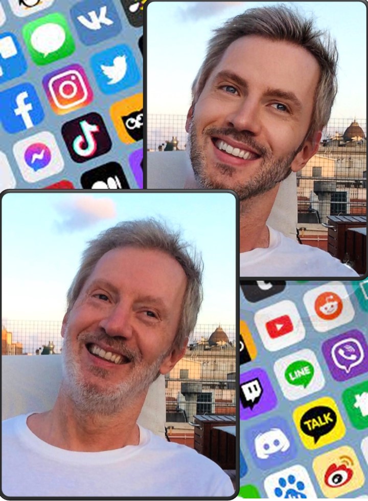 Una de estas dos caras no es la mía, pero las #RedesSociales (y sus filtros embellecedores) nos permiten parecer lo que no somos. Hoy analizamos la #dismorfiadelselfie con <a href="/AlexiaHerms/">Alexia Herms</a> y #DavidVazquezVecilla en <a href="/LaVanguardia/">La Vanguardia</a>, de la mano de <a href="/javier_ricou/">javier ricou</a>. 
lavanguardia.com/tecnologia/202…