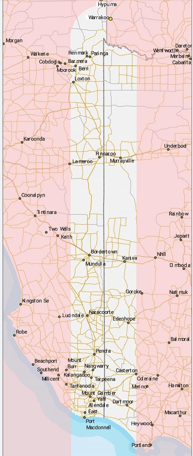 Sa Vic Border Map Eliza Berlage On Twitter: "Additionally, People From Towns 50Km From Sa  Like Casterton 50Km, Who Have Always Been In The Border Bubble, Are Now  Prohibited From Entering Sa Even Though They Are