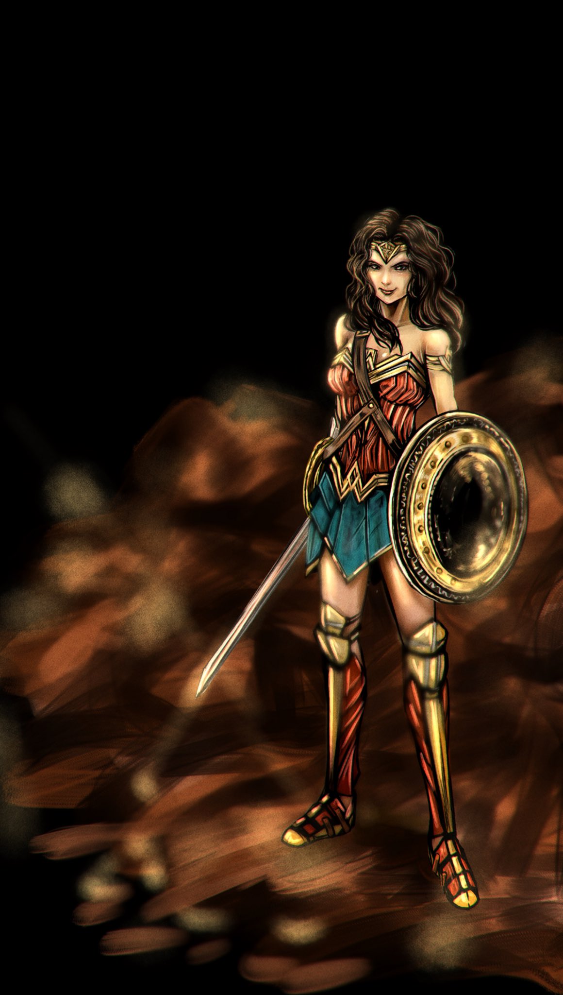تويتر タ ナカ على تويتر Wonderwoman イラスト ワンダーウーマン描きました T Co 7eniwvudjy