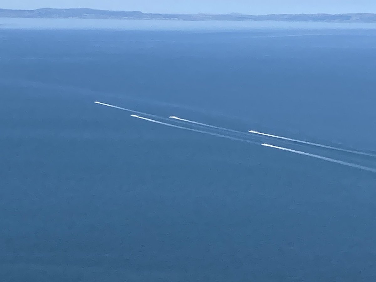 Watched these 5 jet-skiers go straight through a raft of auks off Puffin Island today. Later, 6 jet-skiers came down the Afon Conwy, scaring everything in their path. This has to stop! <a href="/bardseyben/">Ben Porter</a> <a href="/NWPolice/">North Wales Police</a>